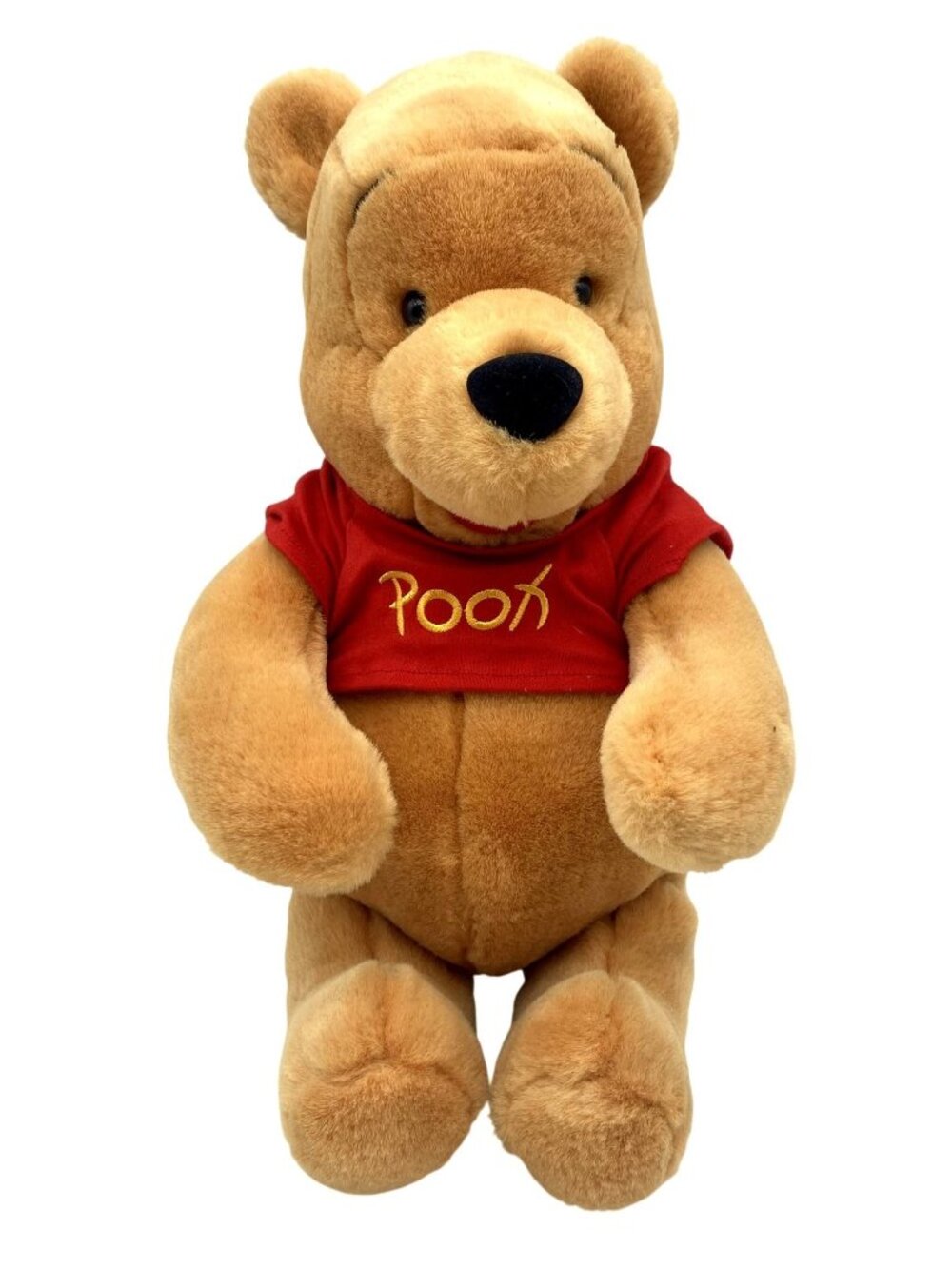 Disney Winnie The Pooh Plush Toy 14" Soft Stuffed Animal Red Shirt